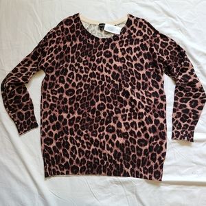 Torrid lightweight leopard print sweater